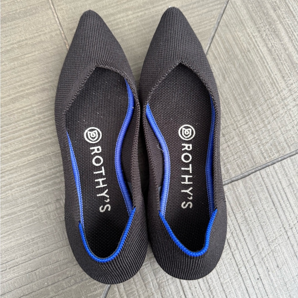 Rothy's Women's Black The Point Flats